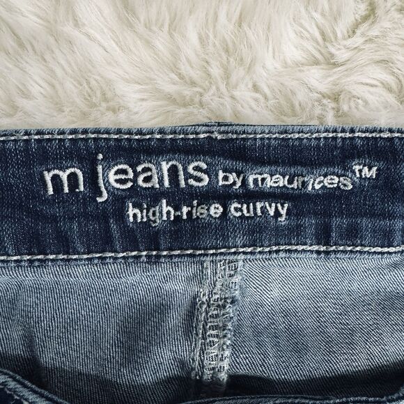 Maurices M Jeans Curvy High Rise Straight Plus 20W (39x31) Blue Stretch Womens - Picture 4 of 9